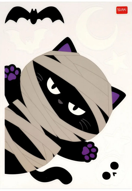 Statické nálepky na okno Legami Windo-Wow 40 Static Cling Stickers - Halloween