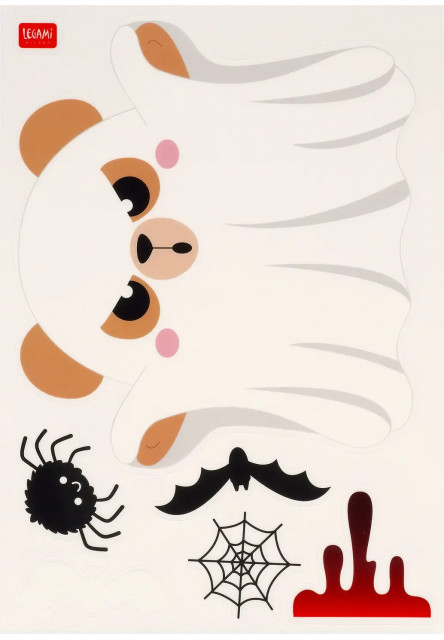 Statické nálepky na okno Legami Windo-Wow 40 Static Cling Stickers - Halloween