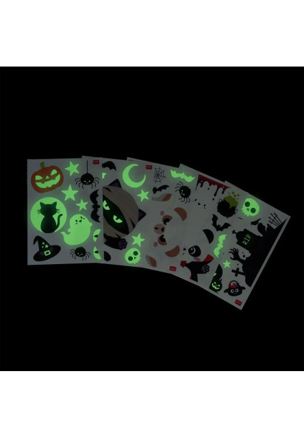 Statické nálepky na okno Legami Windo-Wow 40 Static Cling Stickers - Halloween