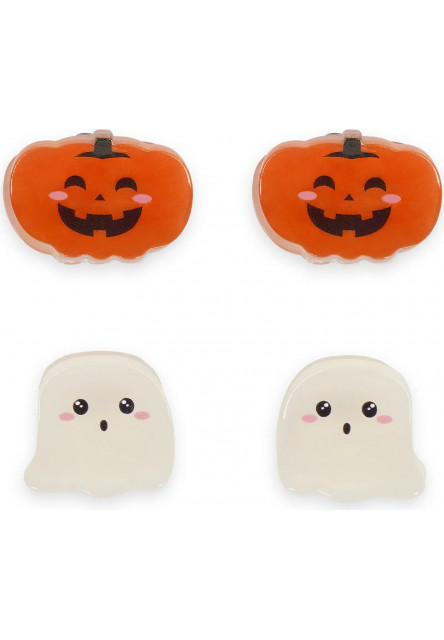 Štipce do vlasov Legami Clip Me Up! Set Of 4 Mini Hair Clips - Ghost + Bat