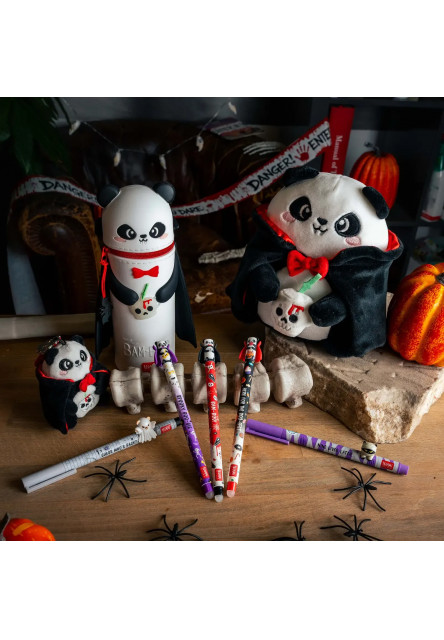 Set gélových pier Legami Lovely Friends 2 Gel Pens With Animal Decoration 0,5 mm - Spooky Party