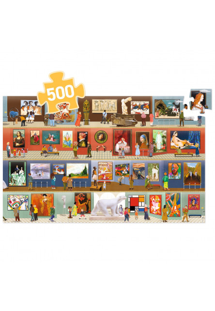Puzzle V muzeu 500 dílků