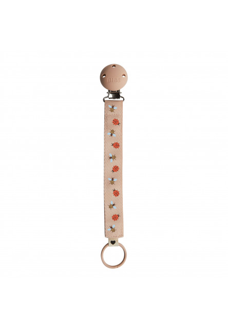 BIBS STUDIO Ribbon klip na cumlík (Ladybug Bumblebee Mix Blush)