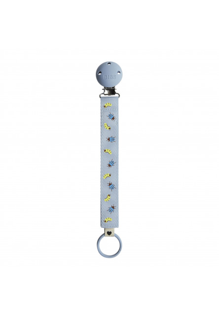 BIBS STUDIO Ribbon klip na cumlík (Ladybug Bumblebee Mix Blush)