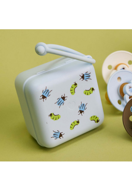 BIBS STUDIO Krabička na cumlíky (Ladybug Bumblebee Mix Blush)