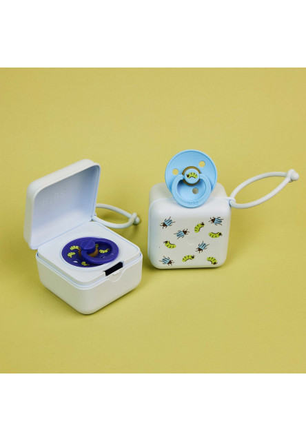 BIBS STUDIO Krabička na cumlíky (Ladybug Bumblebee Mix Blush)