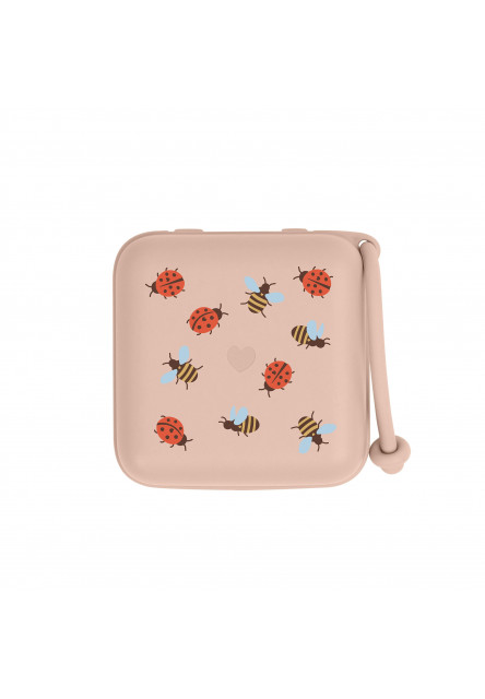 BIBS STUDIO Krabička na cumlíky (Caterpillar Beetle Mix Baby Blue)