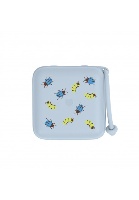 BIBS STUDIO Krabička na cumlíky (Caterpillar Beetle Mix Baby Blue)