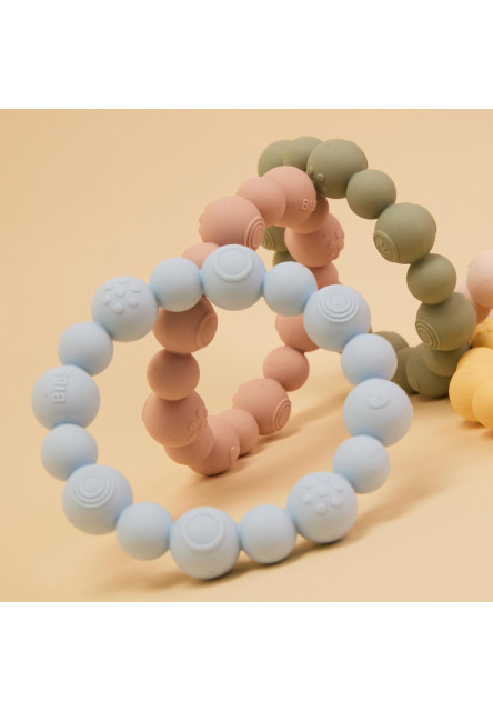 BIBS náramkové hryzátko zo silikónu (Baby Blue)