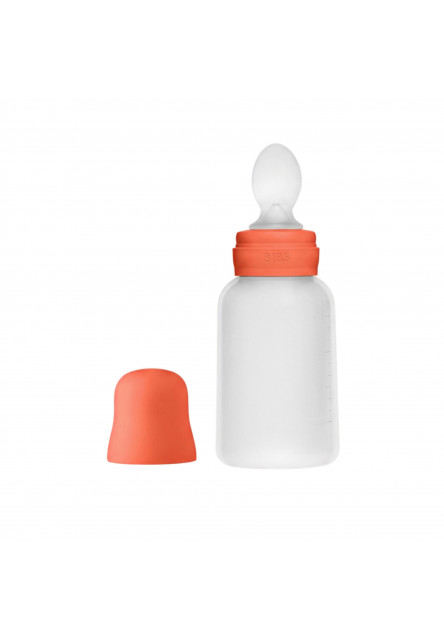 BIBS Squeeze silikónová kapsička s lyžičkou (Baby Blue)
