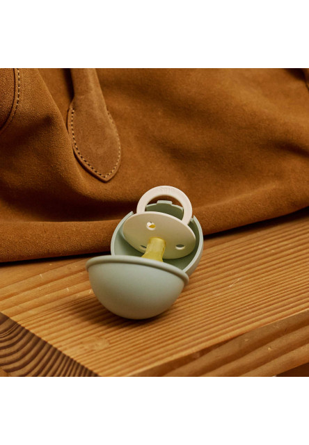 BIBS krabička Mini a Colour cumlík - veľkosť 1 (Ivory & Sage)