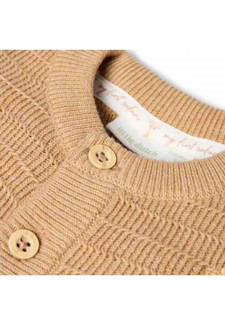 Kardigan pletený Safari Friends Soft Tan veľ. 62