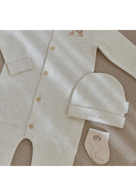 Čiapočka Safari Friends Vanilla veľ. 3-6m