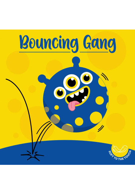 Plyšová skákacia loptička Legami Bouncing Gang Bouncy Ball - Monster