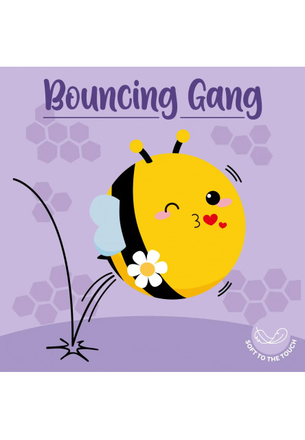 Plyšová skákacia loptička Legami Bouncing Gang Bouncy Ball - Bee