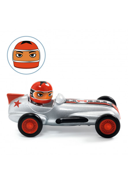 Kovové autíčko Crazy Motors Silver Super Speed