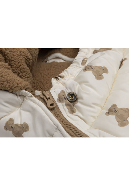 Fusak do autosedačky Puffed Mini Teddy Bear