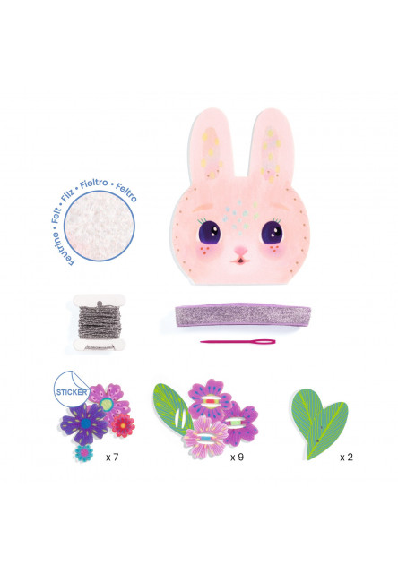 Kreativní sada Šití kabelky Miss Bunny