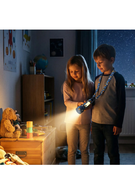 Detské svietidlo MOB Glowy Smiley Flashlight - modrá