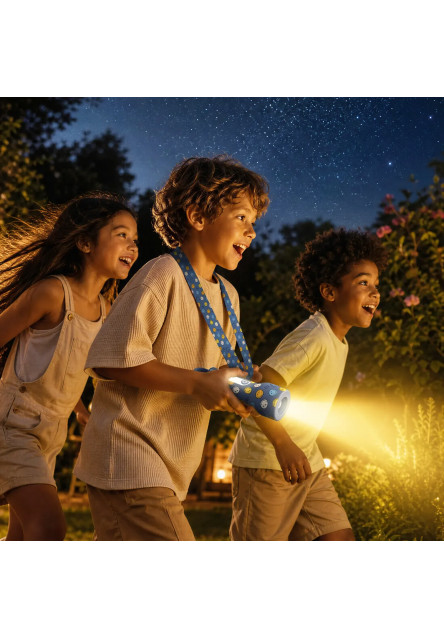 Detské svietidlo MOB Glowy Smiley Flashlight - modrá