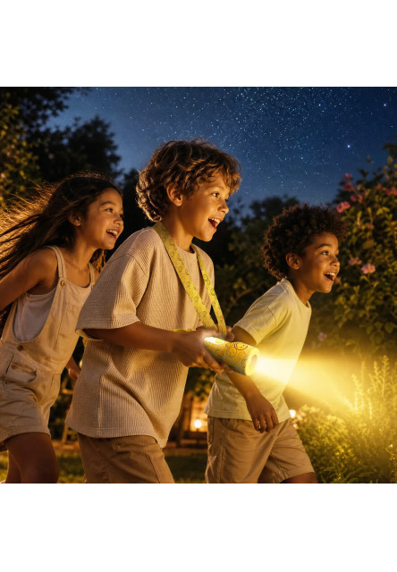 Detské svietidlo MOB Glowy Smiley Flashlight - žltá