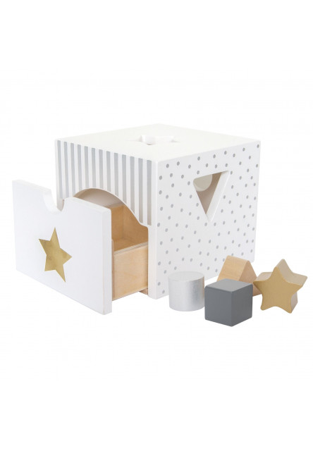 W7155 Jabadabado Třídící box stříbrný