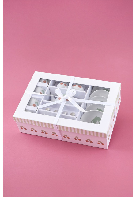 Porcelánový čajový set Třešeň