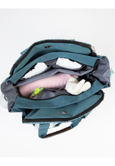 Přebalovací taška na kočárek 2v1 Traveler Bag Ocean Turquoise