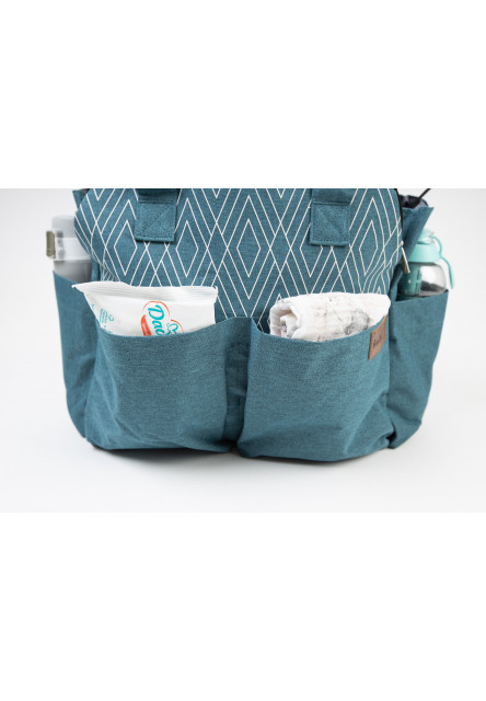 Přebalovací taška na kočárek 2v1 Traveler Bag Ocean Turquoise