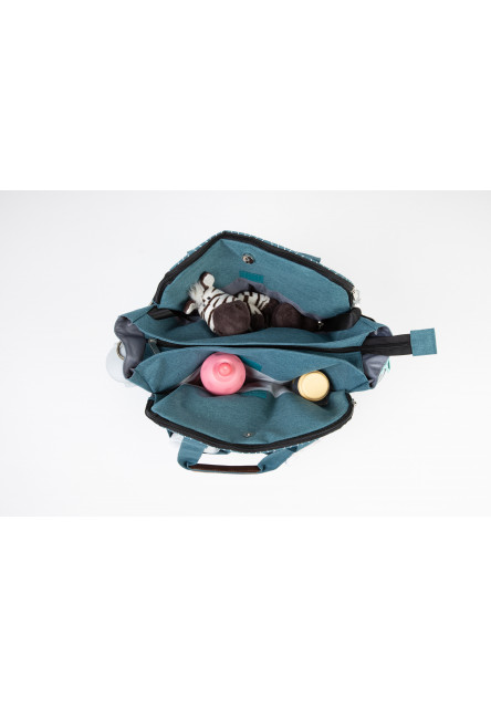 Přebalovací taška na kočárek 2v1 Traveler Bag Ocean Turquoise