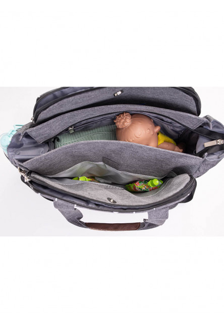 Přebalovací taška na kočárek 2v1 Traveler Bag Space Grey