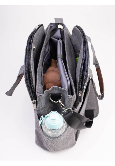 Přebalovací taška na kočárek 2v1 Traveler Bag Space Grey