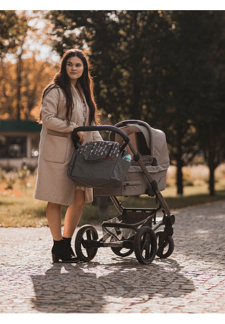 Přebalovací taška na kočárek 2v1 Traveler Bag Space Grey