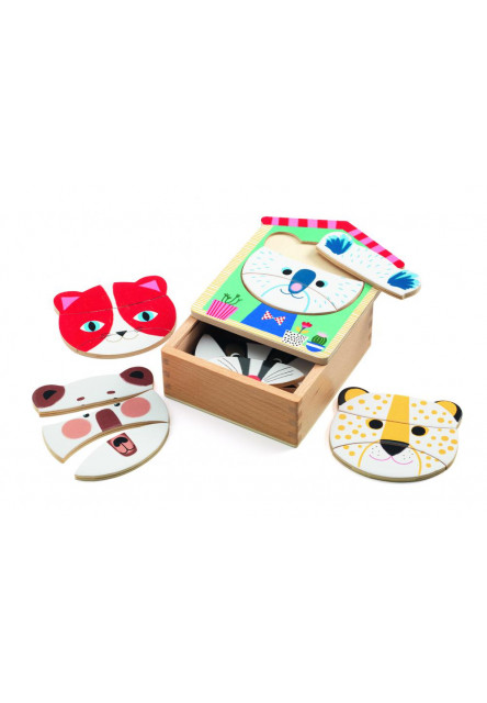 Face-mix: Drevené puzzle