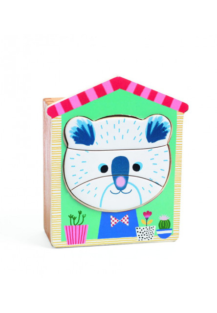 Face-mix: Drevené puzzle