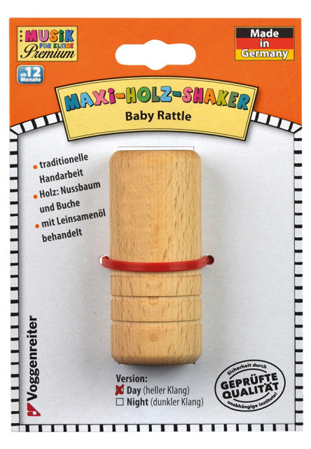 Dřevěná chrastítko MAXI (světla)