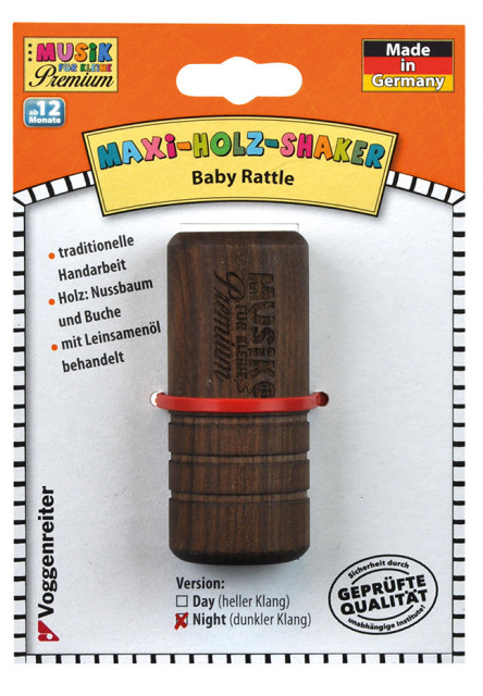 Dřevěná chrastítko MAXI (světla)