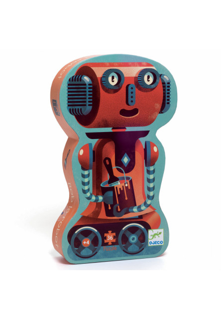 Siluetové puzzle: Robot Bob