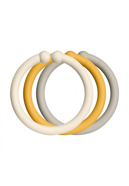 Loops kroužky 12ks (Ivory/Honey Bee/Sand)