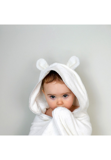 SHNUGGLE Zavinovací osuška s kapucí White (SHN_WTL_WHT)