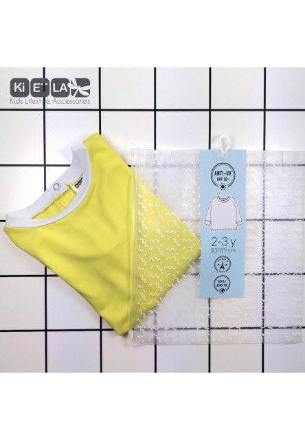 KiETLA plavky s UV ochranou top 2-3 roky (žltá)
