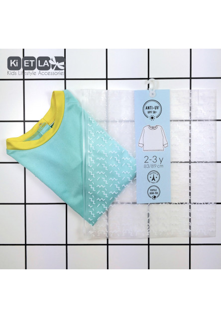 KiETLA plavky s UV ochranou top 2-3 roky (žltá)