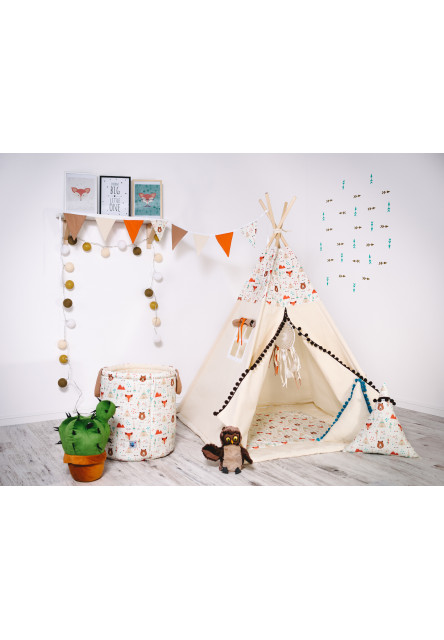 Teepee stan set Môj priateľ myšiak varianta: luxury