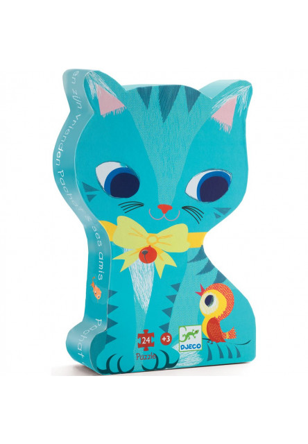 Siluetové puzzle: Kocúrik DJECO